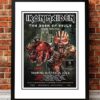 Iron Maiden Books of Souls Australian Tour Poster 2016 Framed Web - Iron Maiden Shop