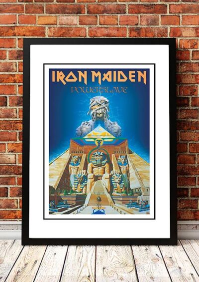 Iron Maiden Powerslave In Store Poster 1984 Framed Web - Iron Maiden Shop