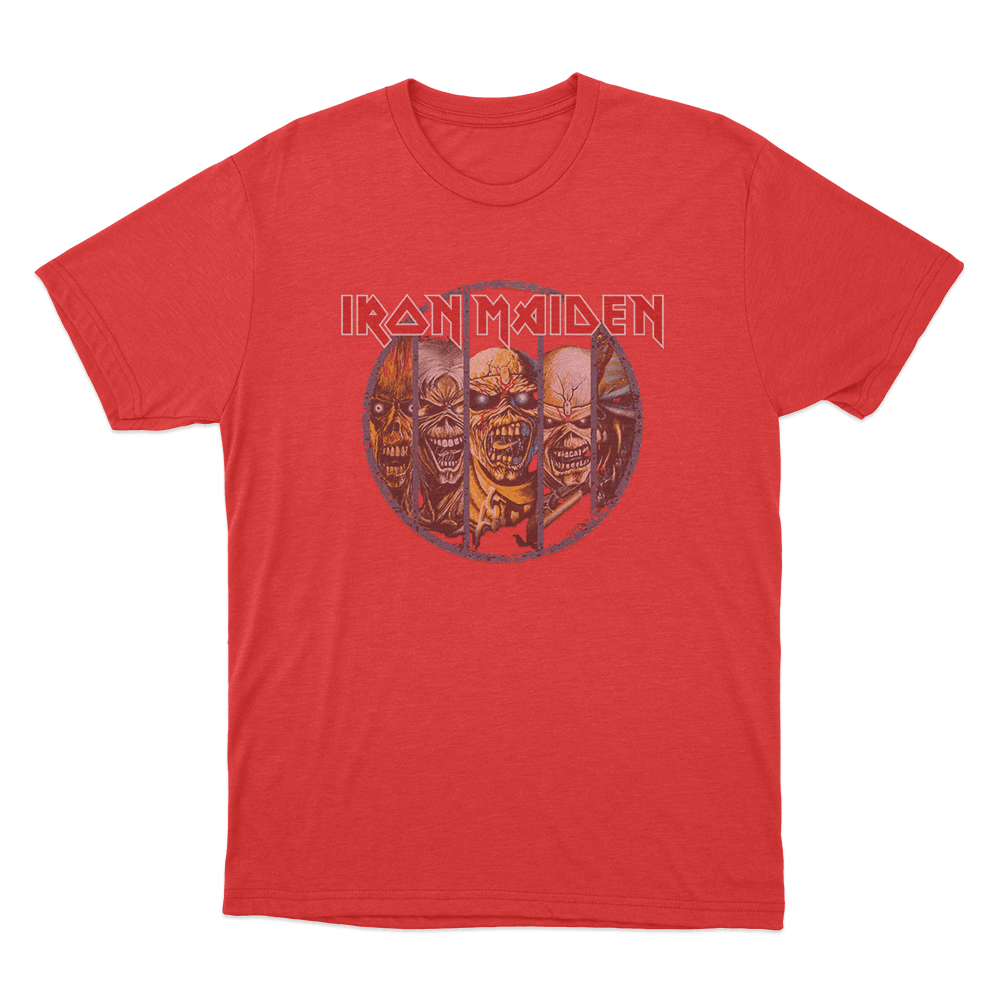 Eddie Evolution Unisex T Shirt Red Eddie Evolution Unisex T Shirt Red