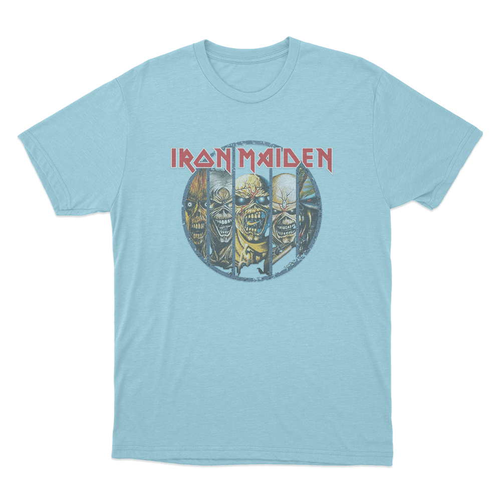Eddie Evolution Unisex T Shirt Sky Blue Eddie Evolution Unisex T Shirt Sky Blue
