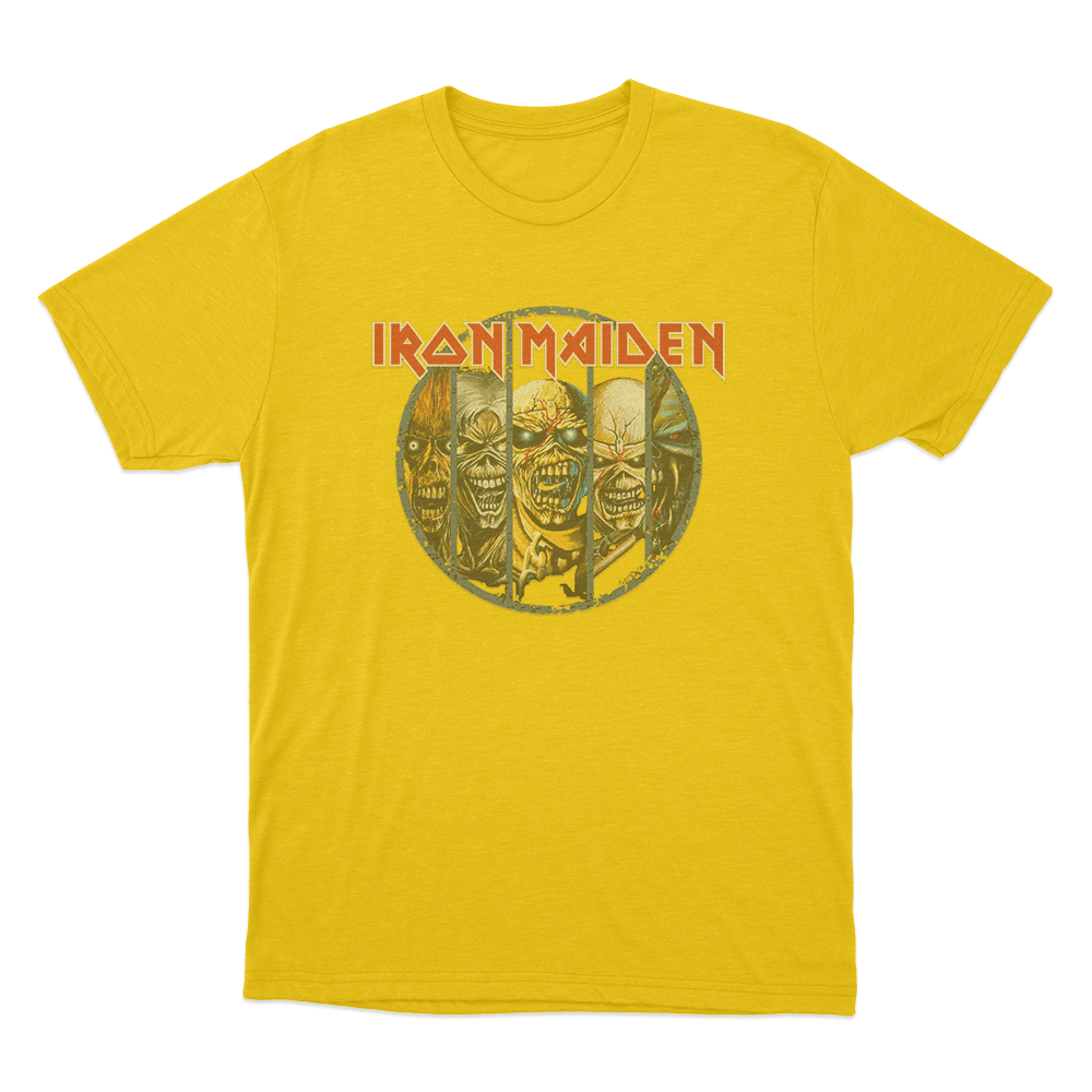 Eddie Evolution Unisex T Shirt Yellow Eddie Evolution Unisex T Shirt Yellow