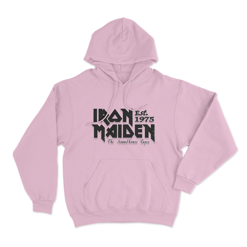 Iron Maiden Est 1975 Unisex Hoodie Pink Iron Maiden Est 1975 Unisex Hoodie Pink