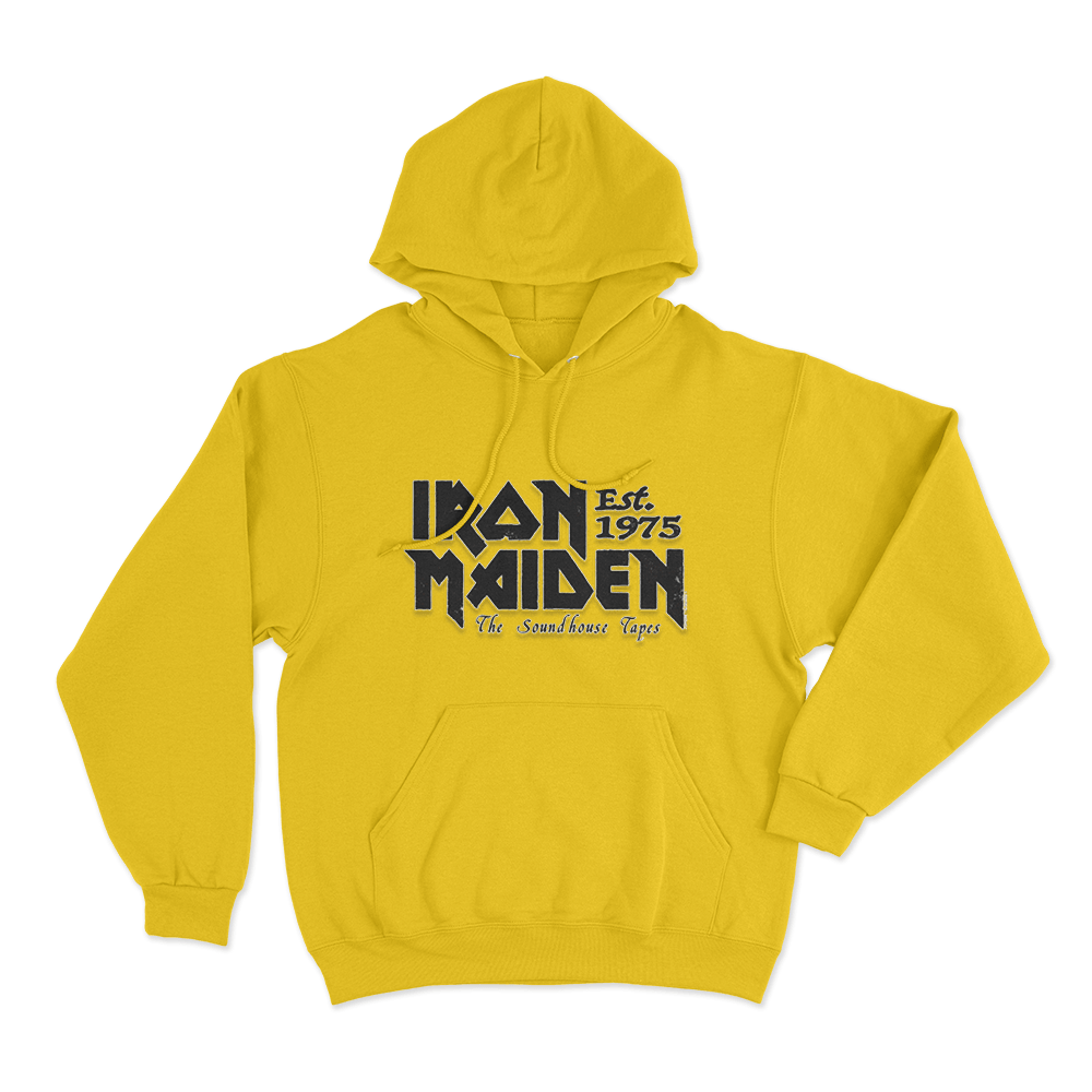 Iron Maiden Est 1975 Unisex Hoodie Yellow Iron Maiden Est 1975 Unisex Hoodie Yellow