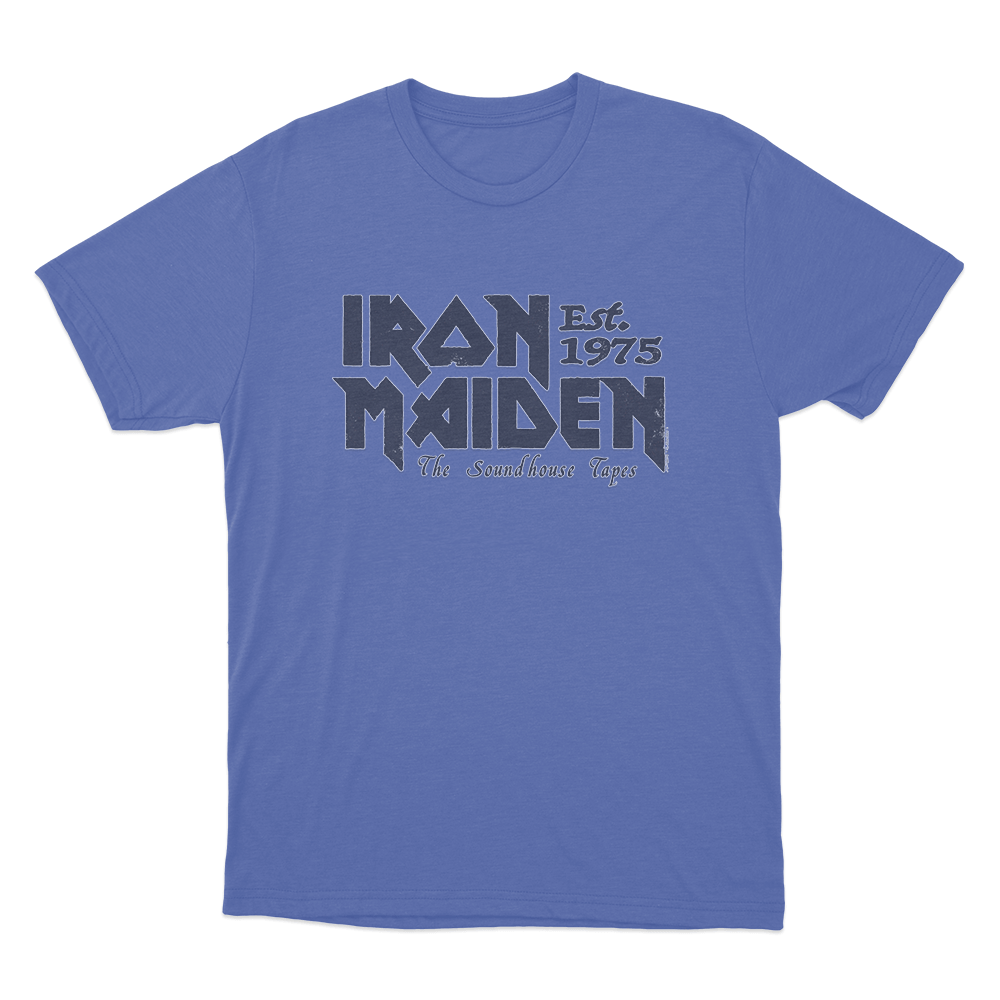 Iron Maiden Est 1975 Unisex T Shirt Blue Iron Maiden Est 1975 Unisex T Shirt Blue