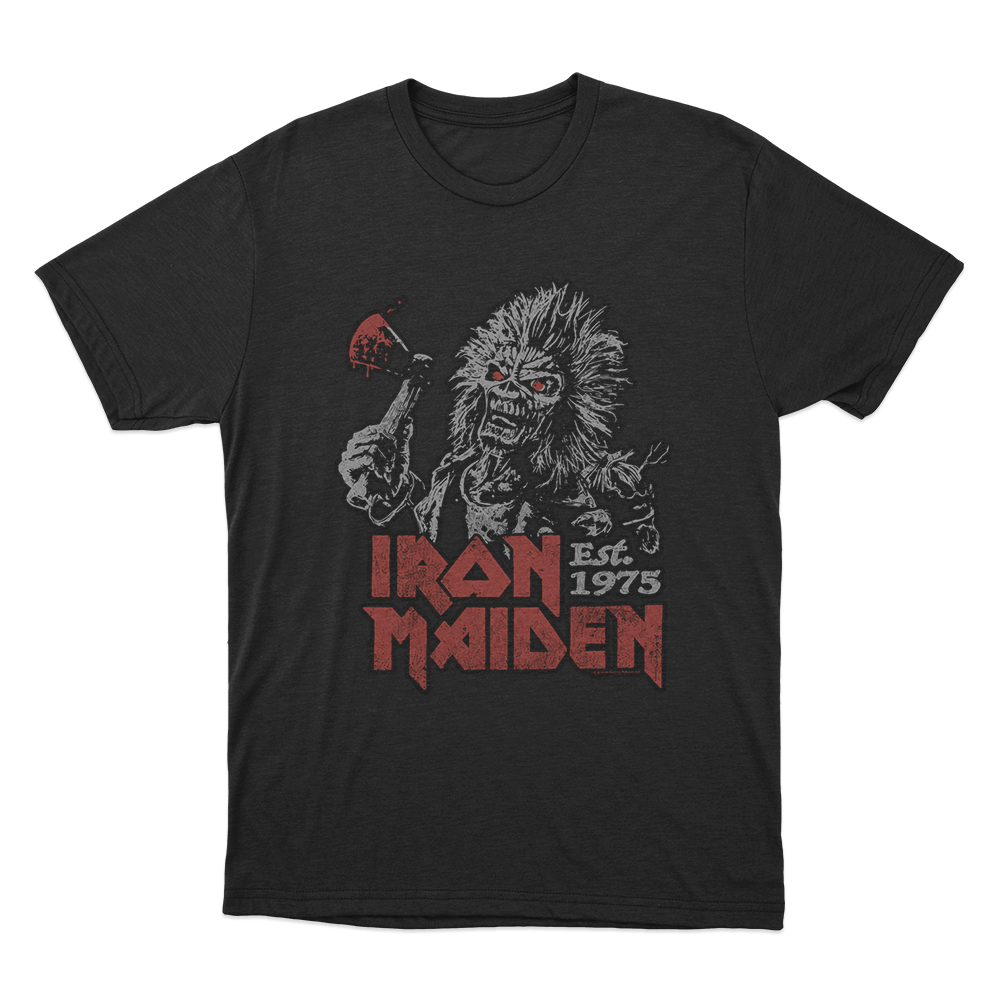 Iron Maiden Est. 1975 Unisex T Shirt Black Iron Maiden Est. 1975 Unisex T Shirt Black