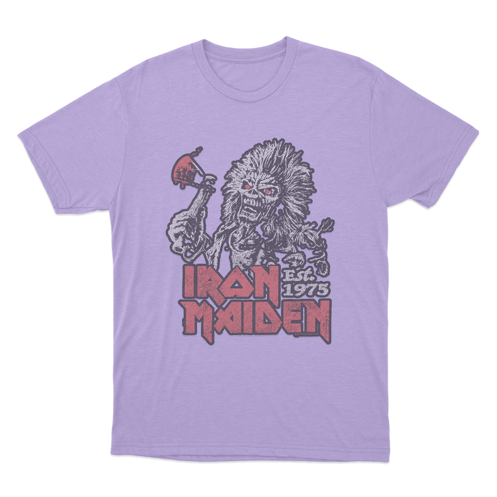 Iron Maiden Est. 1975 Unisex T Shirt Purple Iron Maiden Est. 1975 Unisex T Shirt Purple