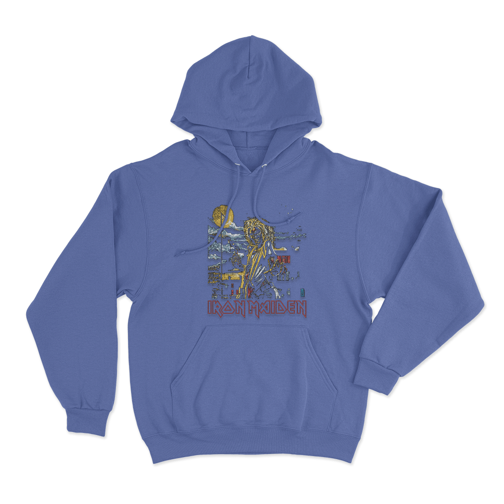 Iron Maiden Killers Unisex Hoodie Blue Iron Maiden Killers Unisex Hoodie Blue