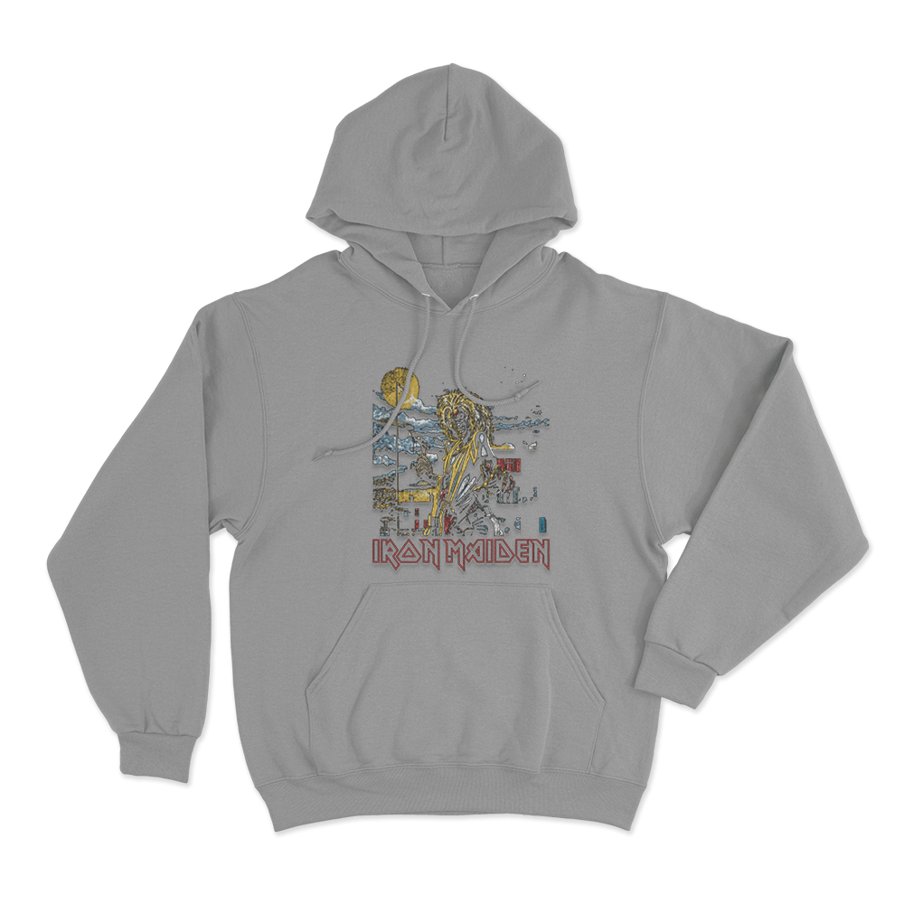 Iron Maiden Killers Unisex Hoodie Grey Iron Maiden Killers Unisex Hoodie Grey