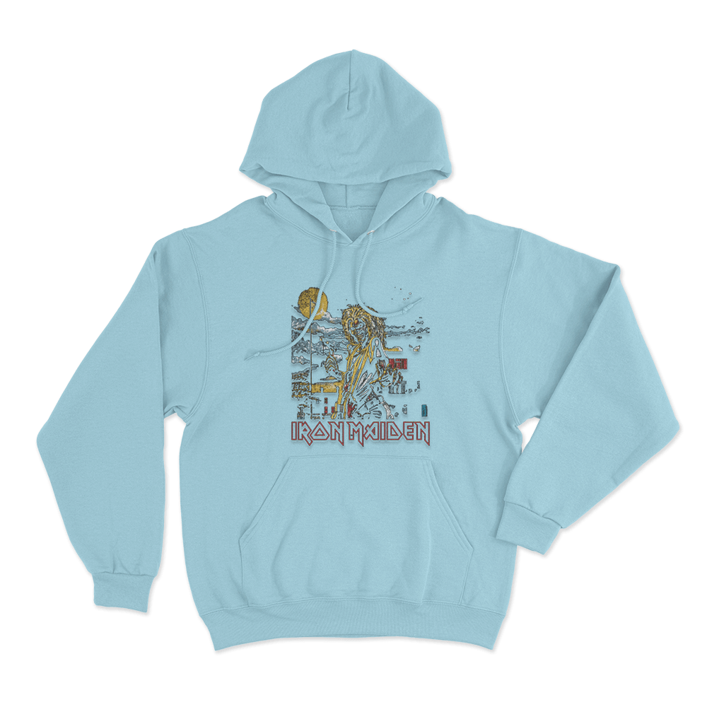 Iron Maiden Killers Unisex Hoodie Sky Blue Iron Maiden Killers Unisex Hoodie Sky Blue