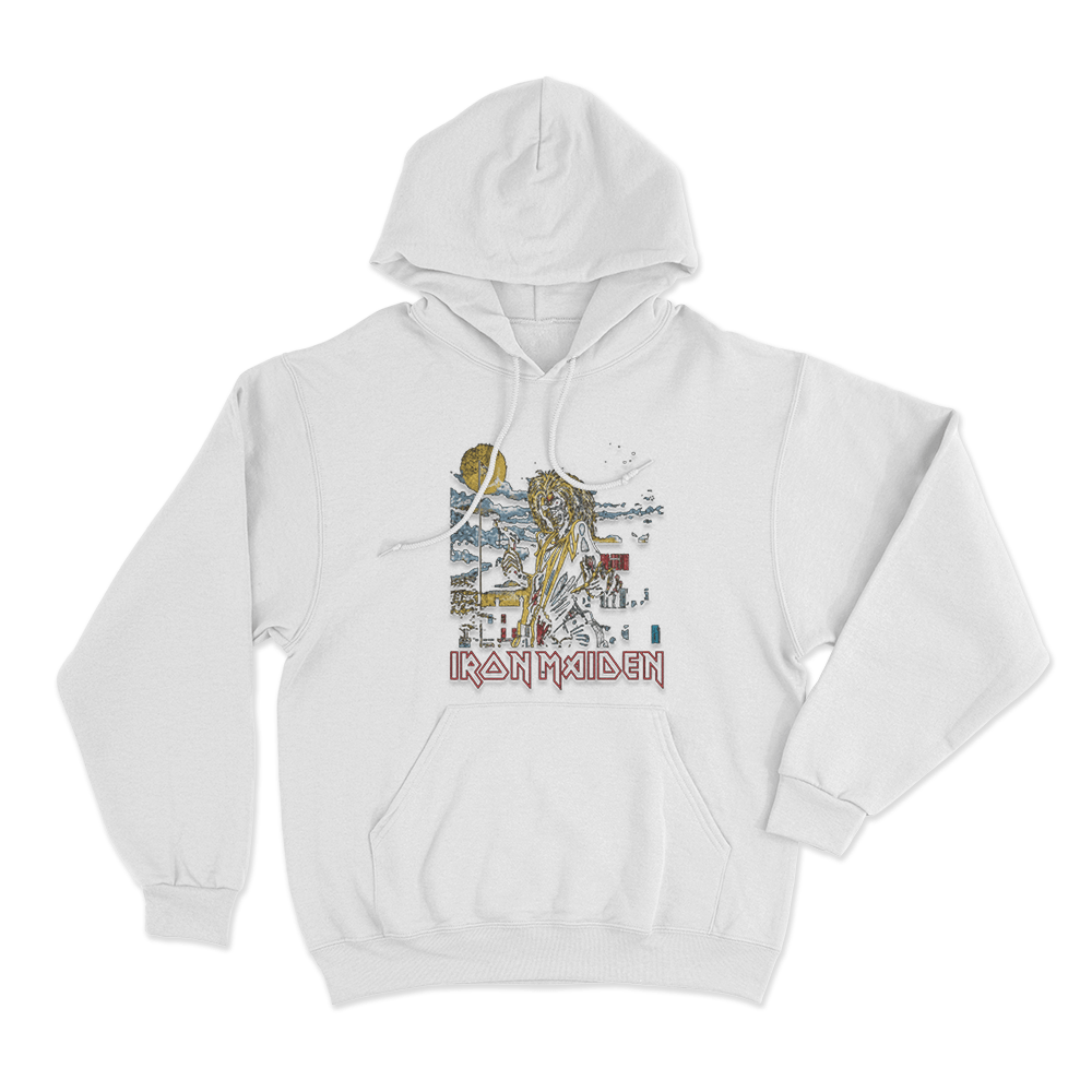 Iron Maiden Killers Unisex Hoodie White Iron Maiden Killers Unisex Hoodie White