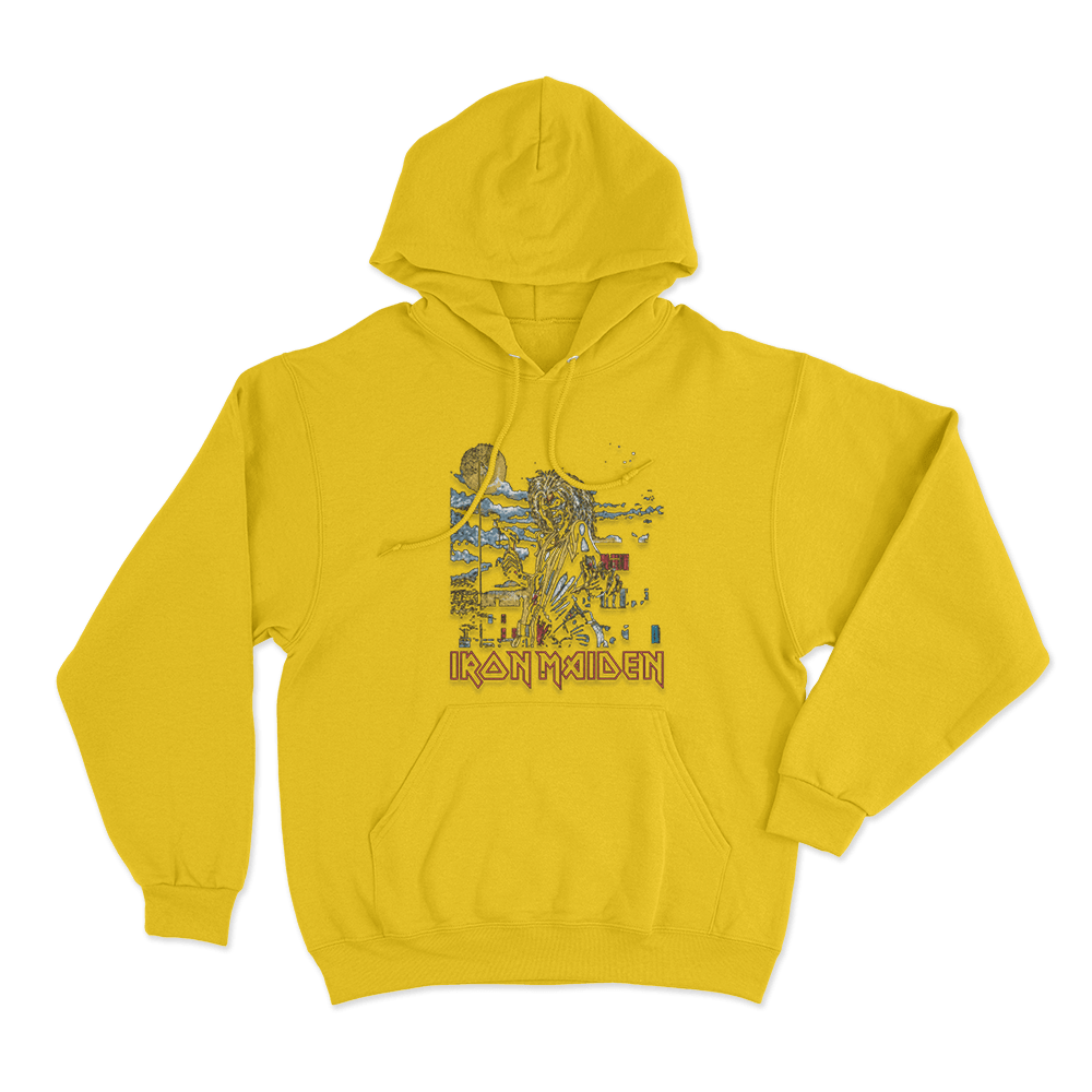 Iron Maiden Killers Unisex Hoodie Yellow Iron Maiden Killers Unisex Hoodie Yellow