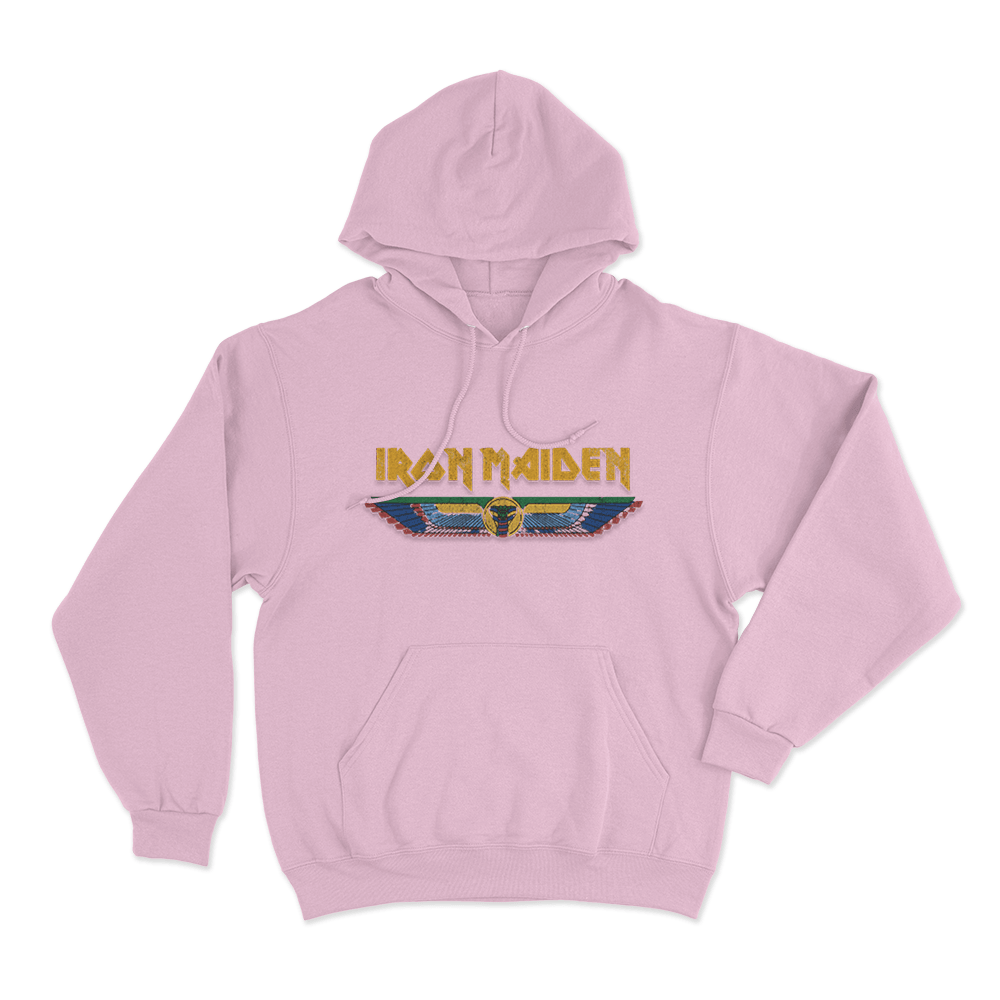 Iron Maiden Unisex Hoodie Pink Iron Maiden Unisex Hoodie Pink