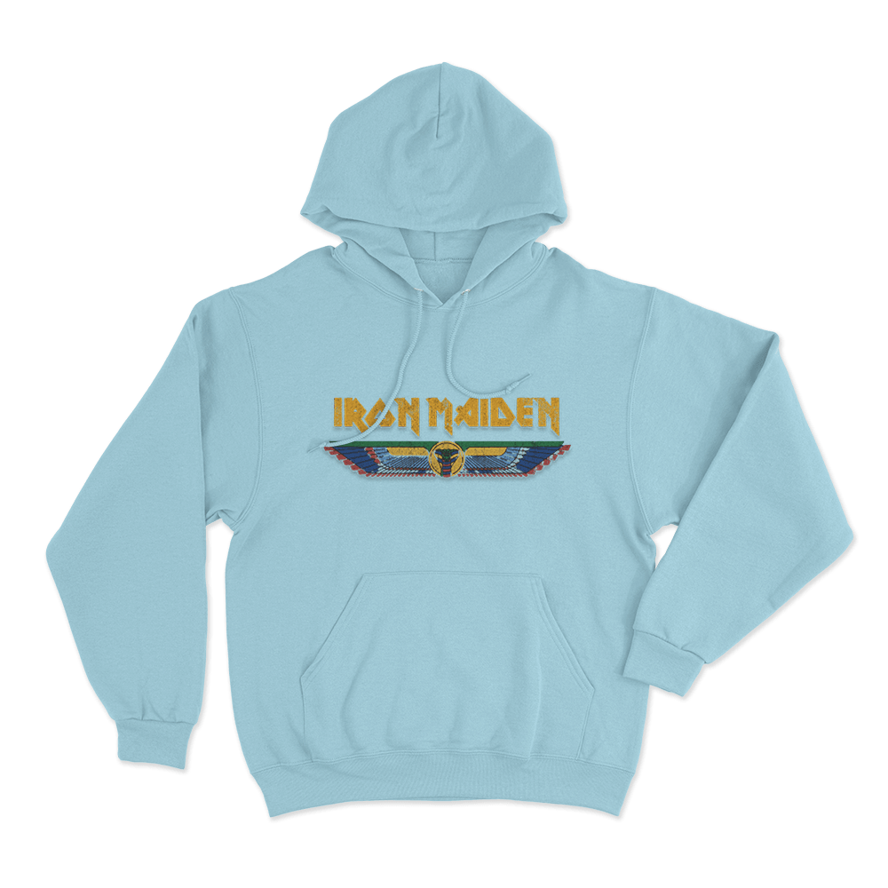 Iron Maiden Unisex Hoodie Sky Blue Iron Maiden Unisex Hoodie Sky Blue