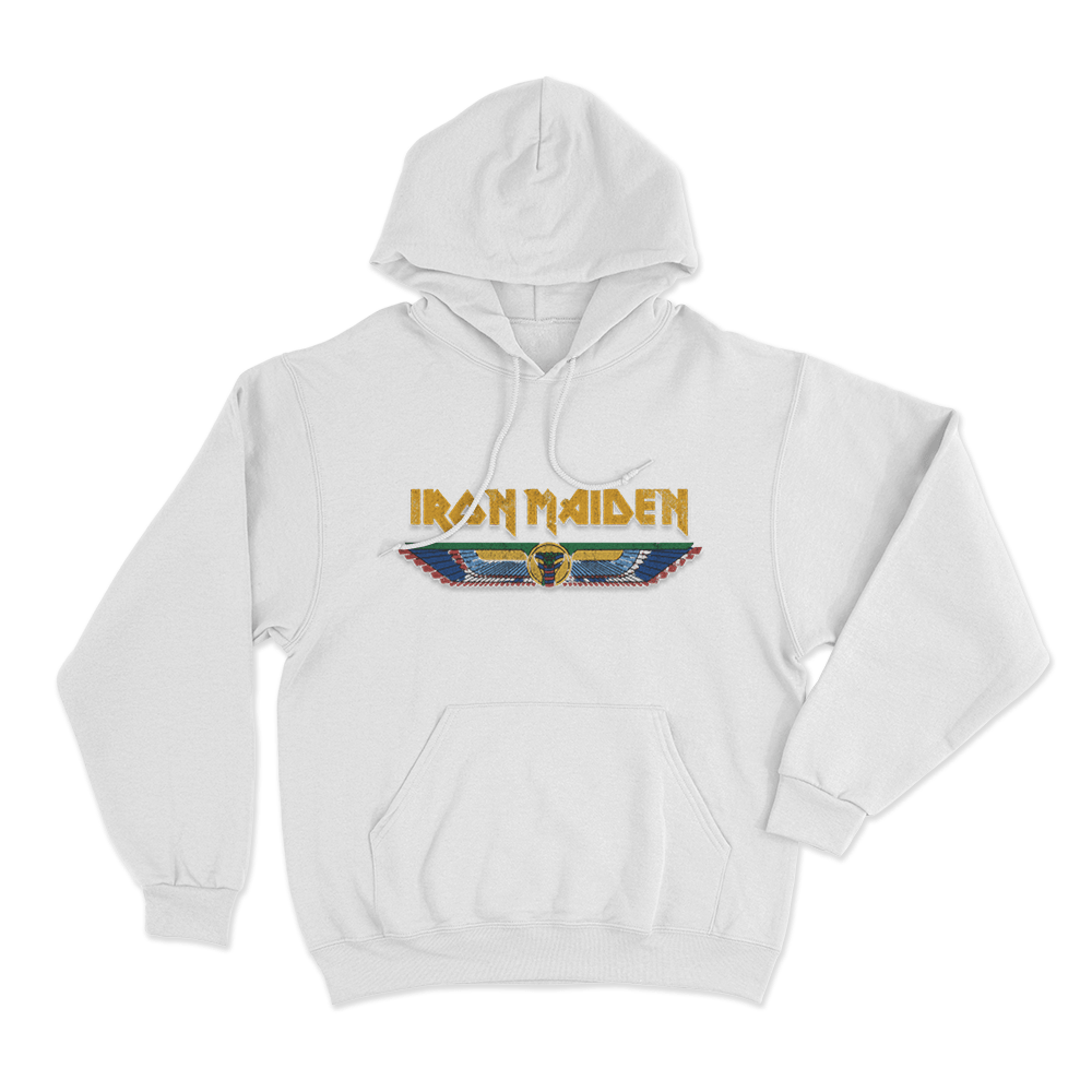 Iron Maiden Unisex Hoodie White Iron Maiden Unisex Hoodie White
