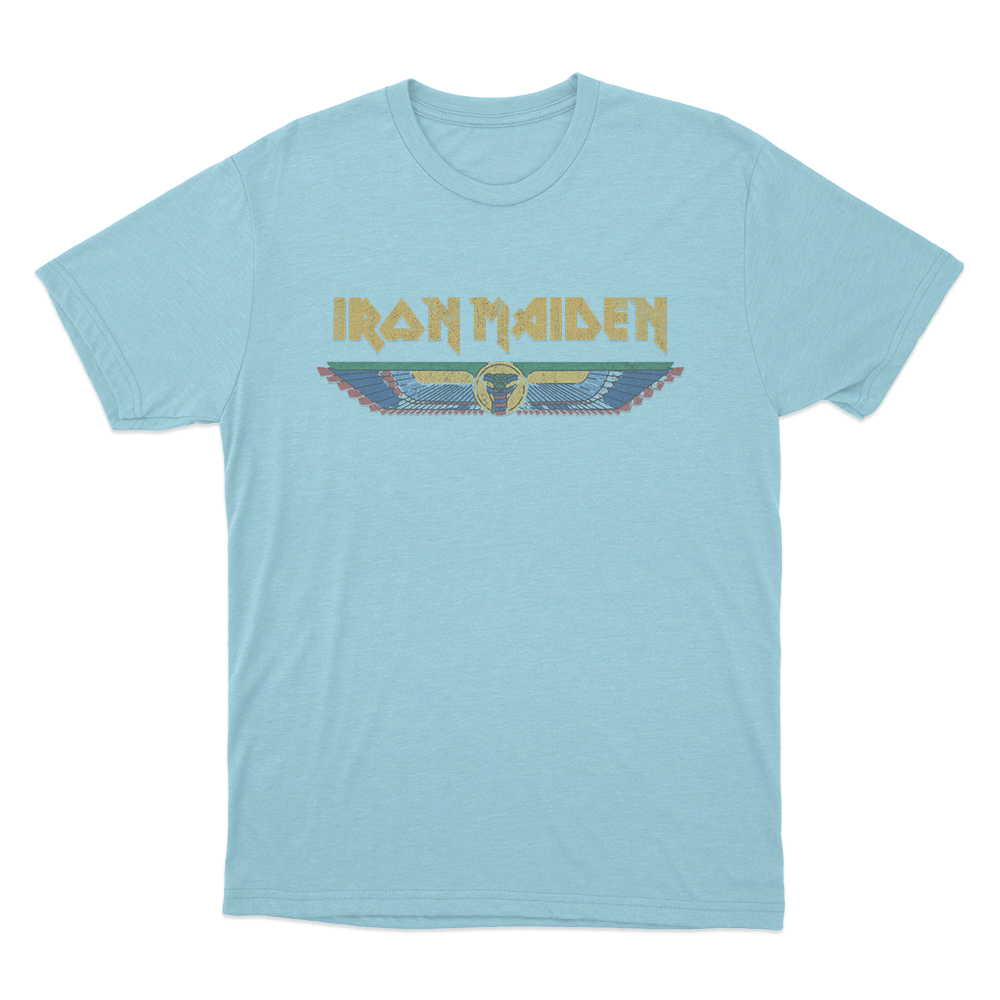 Iron Maiden Unisex T Shirt Sky Blue Iron Maiden Unisex T Shirt Sky Blue