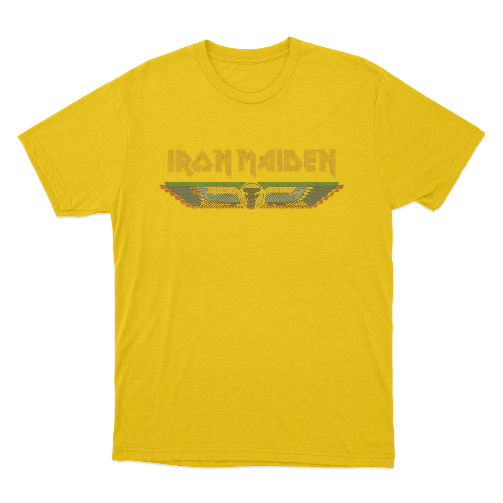 Iron Maiden Unisex T Shirt Yellow Iron Maiden Unisex T Shirt Yellow
